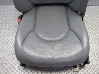 R129 SL electric front left passenger seat leather grey used OEM