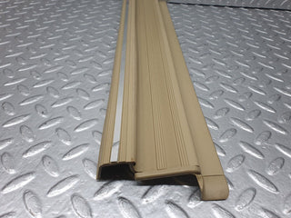 W126 rear left door sill trim beige used OEM