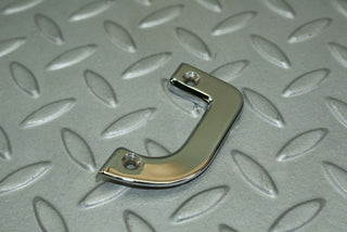 W115 right interior chrome door latch trim used OEM