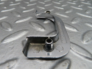 W123 right chrome door latch trim used OEM