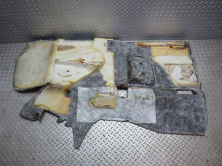R129 SL front left floor carpet grey used OEM