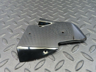 W123 Coupe b pillar chrome cover plate left side used OEM