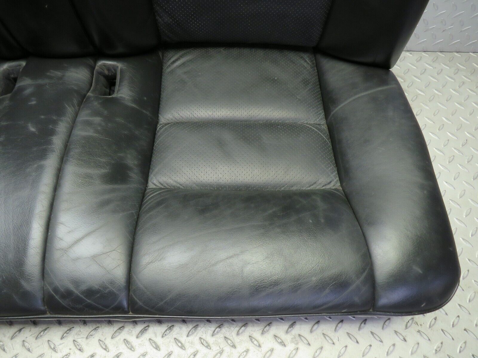 37878 Mercedes-Benz A124 320E Cabriolet Rear Seat Leather Black 1249203116