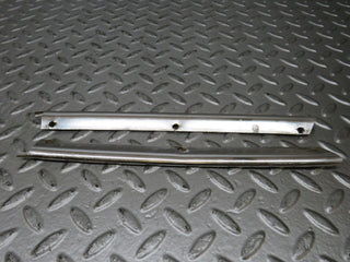 W116 roof chrome moulding trim pair used OEM