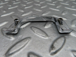 W123 right chrome door latch trim used OEM