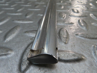 W123 front left door chrome moulding trim used OEM