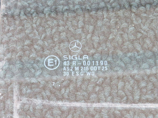 33831 Mercedes-Benz W201 190E 2.0L Rear Right Door Window Glass