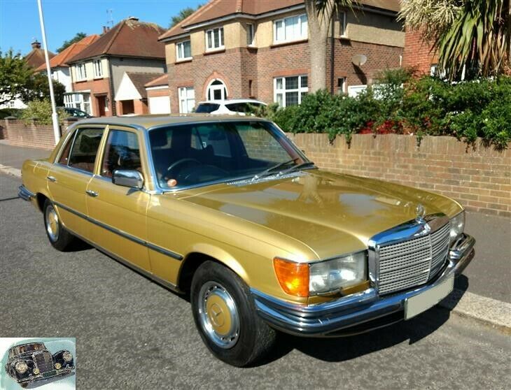 14304 Mercedes-Benz W116 350SE Rear Windscreen Chrome Frame