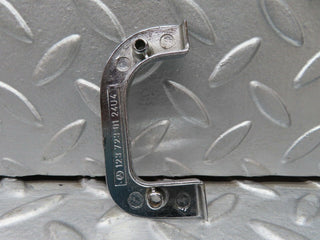 W123 Coupe left chrome door latch trim used OEM