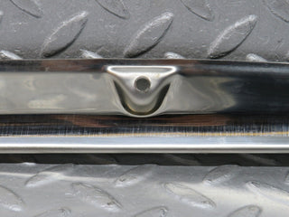 R129 SL folding top chrome top cover trim left used OEM