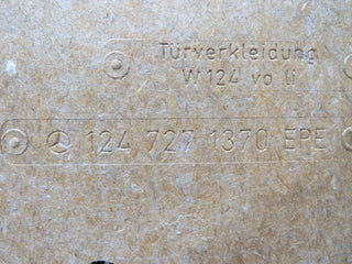 30240 Mercedes-Benz W124 230E Front Left Door Card Grey 1247271370