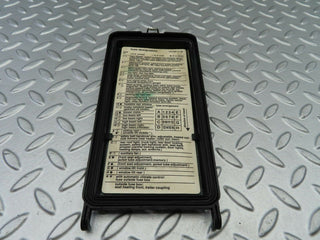 W124 Wagon fuse box cover panel lid used OEM