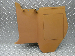 W123 Wagon kick panel left side palomino used OEM