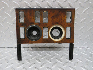 W126 heater control panel wood trim used OEM