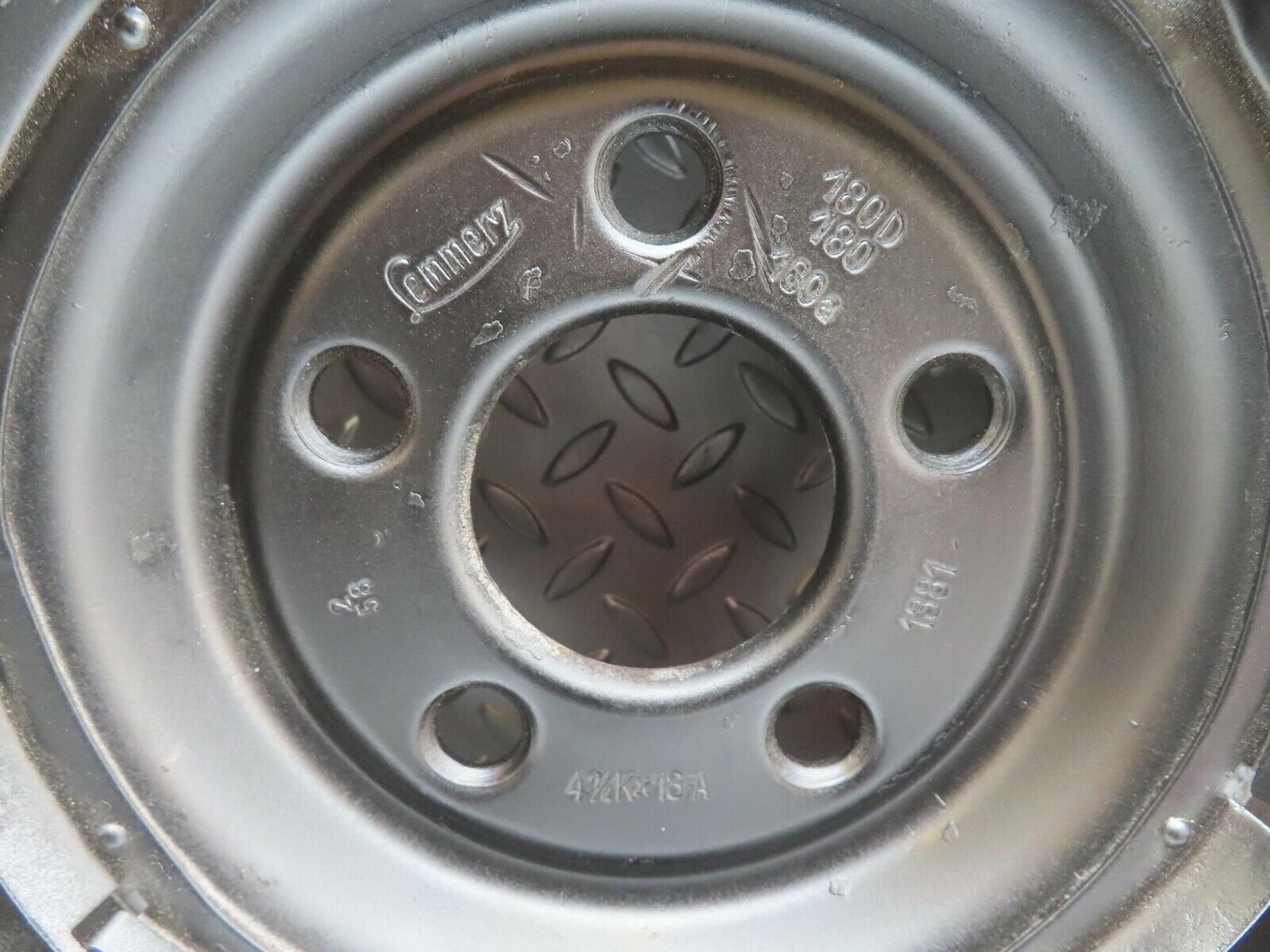 0130 Mercedes-Benz W120 PONTON Steel Wheel Rim 4.5kx13