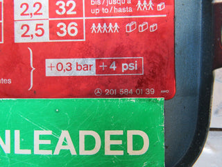 30640 Mercedes-Benz W201 190E 2.0L Fuel Tank Flap Cap 2015840139