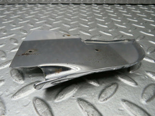 W123 Coupe b pillar chrome cover plate left side used OEM