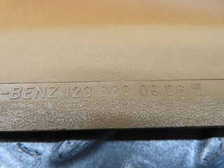 W123 front left kick panel cream used OEM