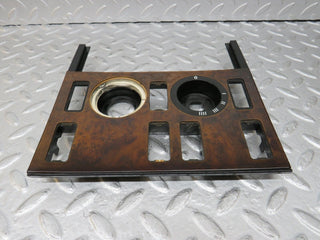 W126 heater control panel wood trim used OEM