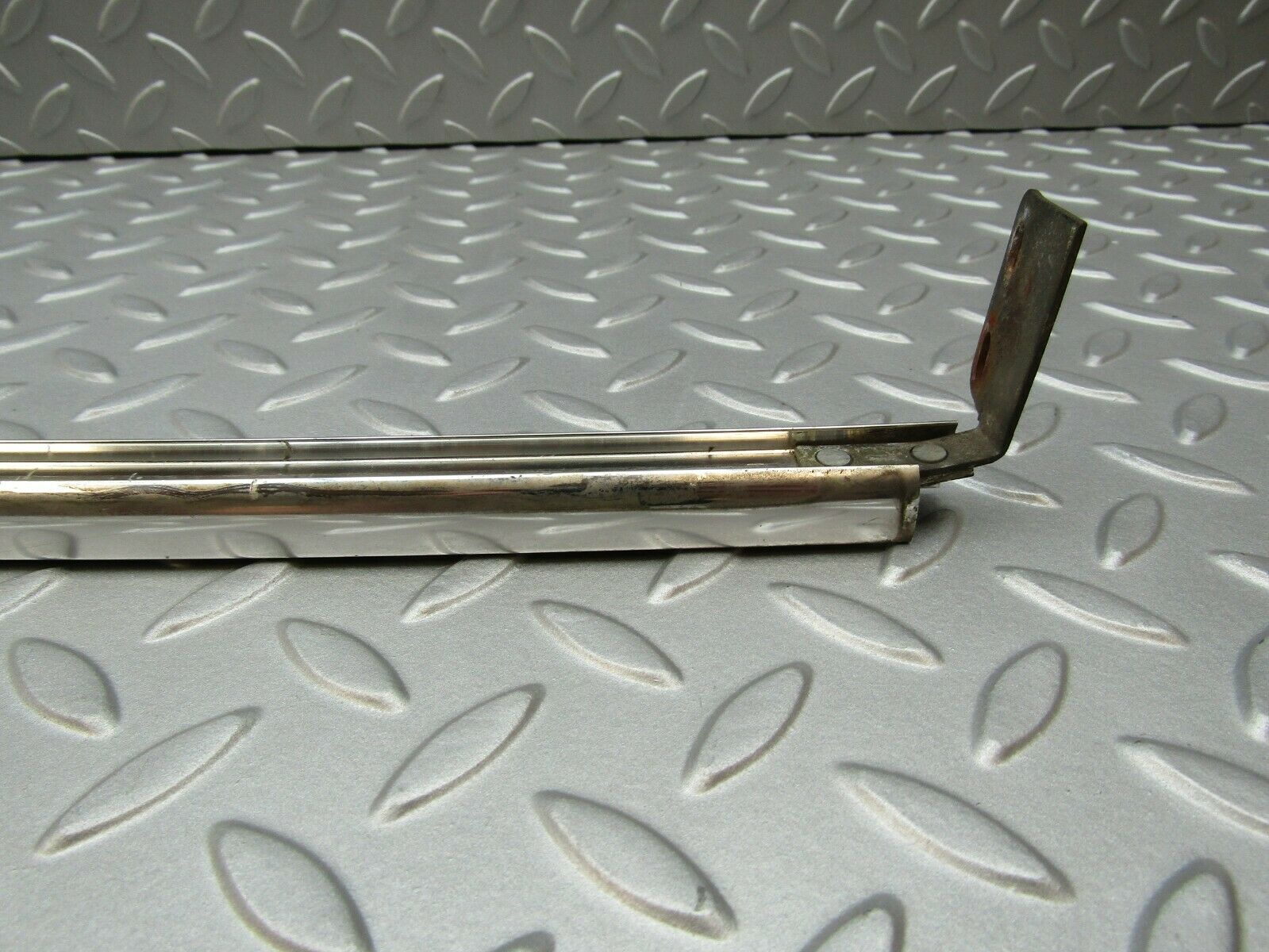 3323 Mercedes-Benz W115 220D Rear Left Chrome Window Chanel