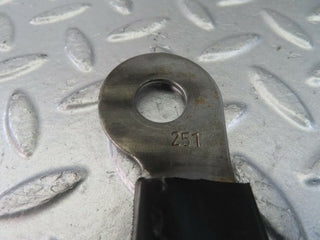 W123 left seat belt runner with cover used OEM
