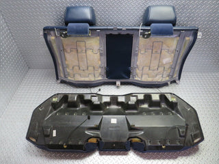 W140 rear heated seat leather blue used OEM