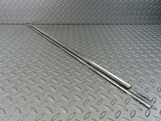 W116 rear left door chrome trim used OEM