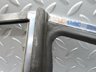 W111 left door window channel with air vent frame used OEM
