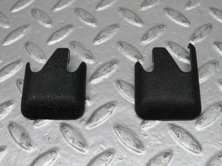 W201 Baby Benz front seat rail trim cover pair used OEM