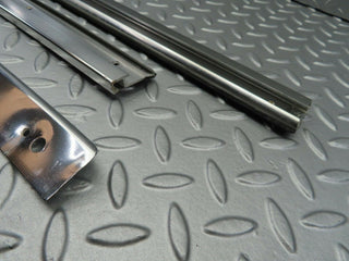 R107 SLC roof chrome moulding left side used OEM