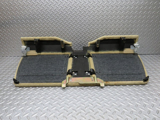R129 SL rear storage carpet panel beige used OEM
