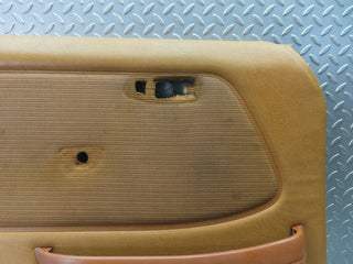 W123 front left door card panel beige light brown used OEM