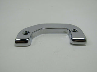 W116 left chrome door latch trim used OEM