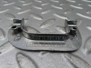W123 Coupe left chrome door latch trim used OEM