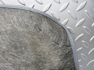 W124 front left floor carpet grey used OEM