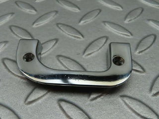 W123 right interior chrome door latch trim used OEM