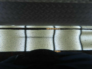 W111 front left upper bumper corner used OEM