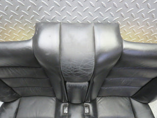 W124 Cabriolet rear seat leather black used OEM