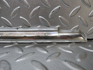 W116 front left door chrome trim used OEM