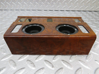W124 heater control panel wood trim used OEM