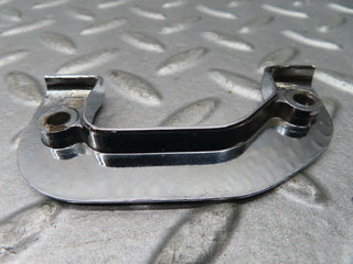 W116 right door interior chrome latch trim used OEM