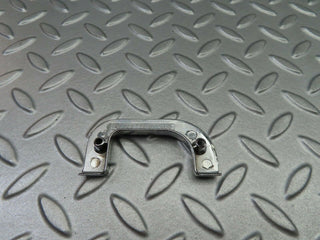 W123 left interior chrome door latch trim used OEM