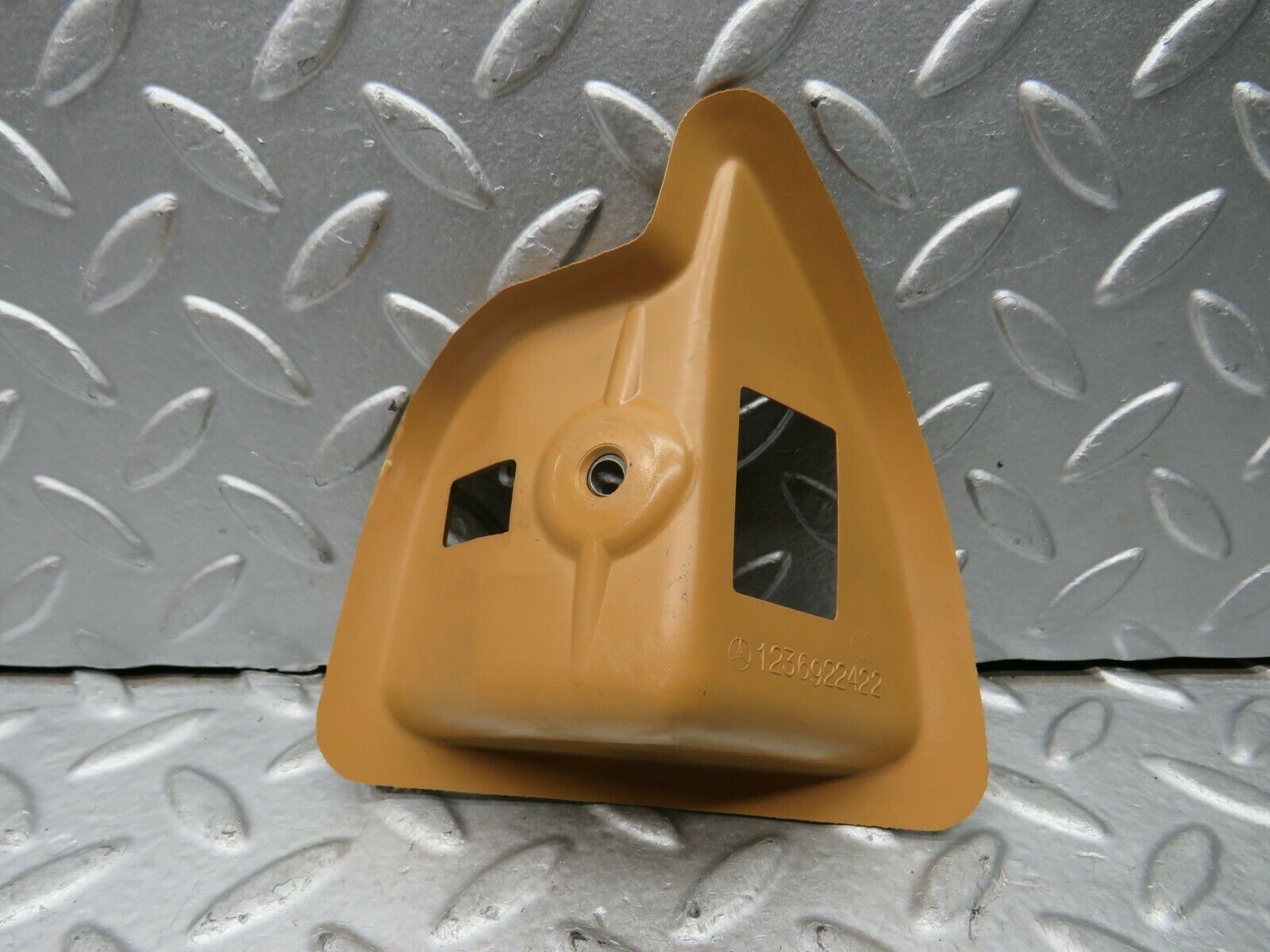 22000 Mercedes-Benz S123 280TE Rear Seat Latch Cover Right Palomino 1236922422