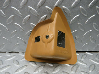 W123 Wagon rear seat latch cover right palomino used OEM