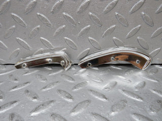 W109 interior door handle chrome trim pair left used OEM