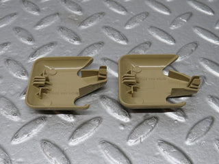 W201 Baby Benz front seat rail trim cover pair beige used OEM