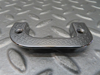 W123 Coupe right chrome door latch trim used OEM