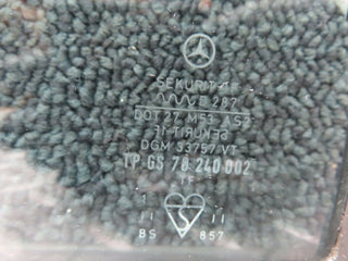 W116 rear quarter window right side used OEM