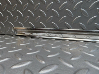 W108 front left door chrome moulding trim used OEM