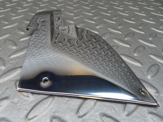 R107 SLC b pillar chrome cover plate left side used OEM